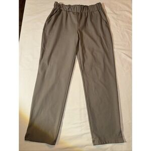 Joie Women Ankle Jogger Pants Beige Khaki Poly Spandex Size M
